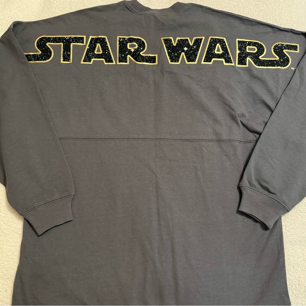 Disney Star Wars Galaxy’s Edge Gray Spirit Jersey NWT size XS